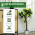 Set of Two Faux Rose Trees - Green Bargain Clearance Centre