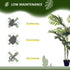 Artificial Tree, 150cm Tropical Palm Tree, Fake Plants in Pots, Faux Green Plant for Indoor Outdoor Home Office Living Room Decoration 4.8 Bargain Clearance Centre