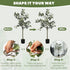 Decorative Artificial Tree, 5ft/ 150cm Silk Eucalyptus Tree with 230 Silver Dollar Leaves in Pot, Fake Plant for Home, Office, Living Room, Indoor Decor Bargain Clearance Centre