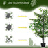 145cm Artificial Banyan Plant Faux Decorative Tree w/ Cement Pot Vibrant Greenery Shrubbery Indoor Outdoor Accessory Bargain Clearance Centre