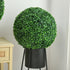 Set of Two Artificial Boxwood Balls Plants - Green Bargain Clearance Centre
