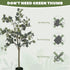 Decorative Artificial Tree, 5ft/ 150cm Silk Eucalyptus Tree with 230 Silver Dollar Leaves in Pot, Fake Plant for Home, Office, Living Room, Indoor Decor Bargain Clearance Centre