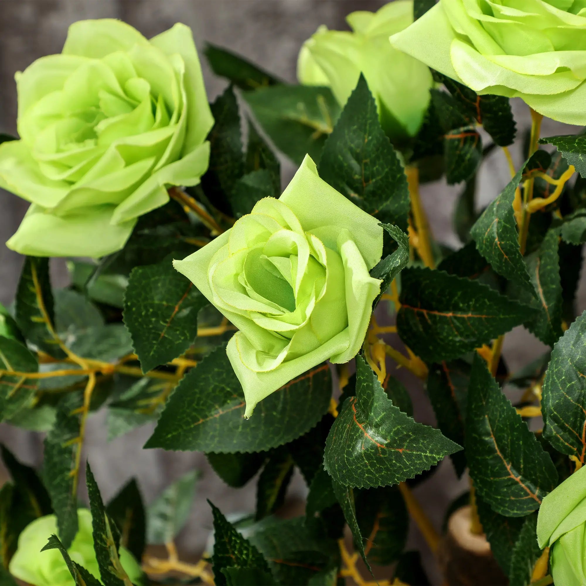 Set of Two Faux Rose Trees - Green Bargain Clearance Centre