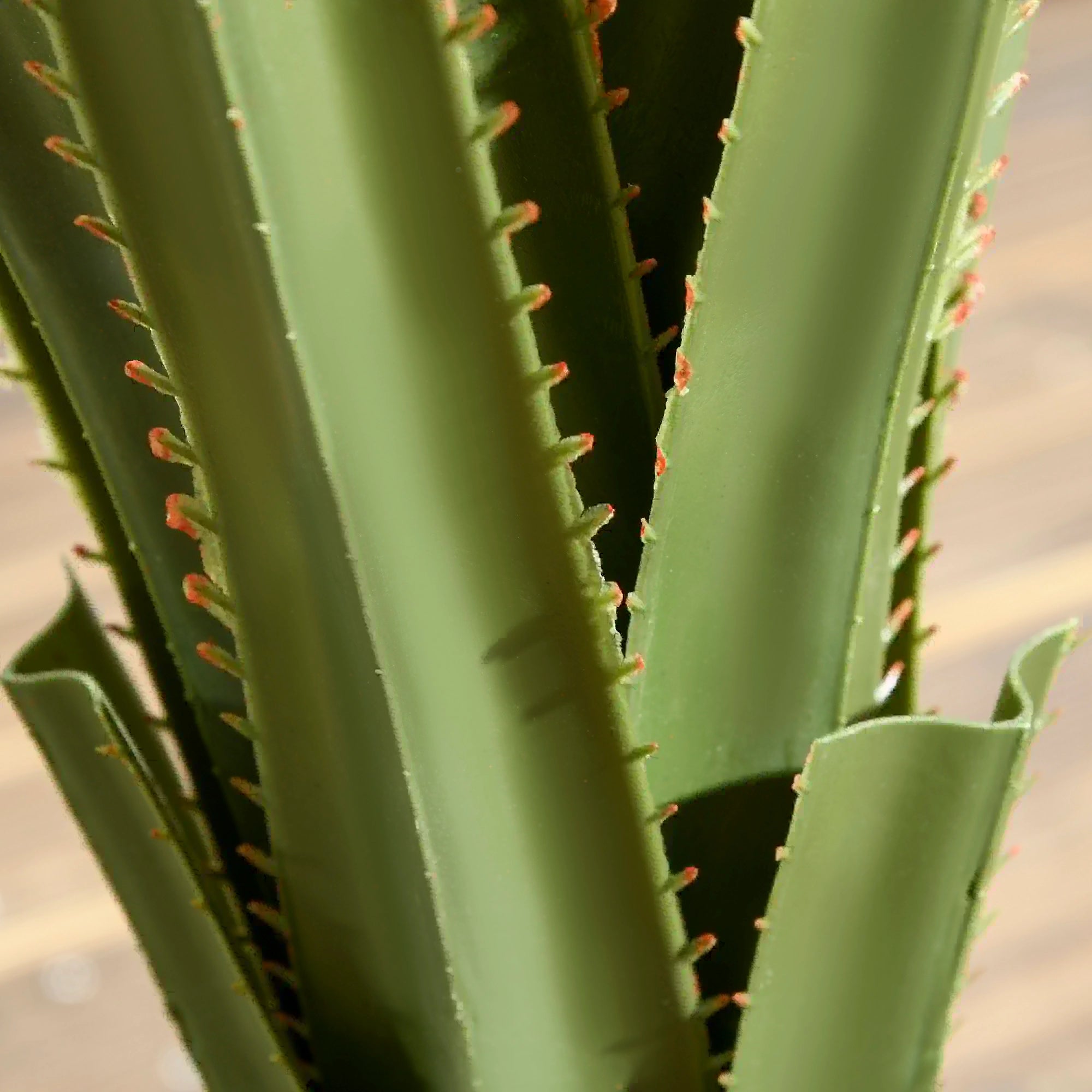 Artificial Plants Agave Succulent in Pot Desk Fake Plants for Home Indoor Outdoor Decor, 15x15x90cm, Green Bargain Clearance Centre