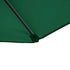 2.5M Garden Cantilever Parasol, Offset Roma Patio Umbrella Hanging Sun Shade Canopy Shelter with 360° Rotation and Cross Base, Green 4