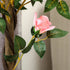 Set of 2 Artificial Plants Pink Rose Floral in Pot, Fake Plants for Home Indoor Outdoor Decor, 90cm Bargain Clearance Centre