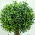 Set of 2 Decorative Artificial Trees, Topiary Ball-shaped Boxwood Trees in Pot, Fake Plants for Home Indoor outdoor Decor, 100cm, Green Bargain Clearance Centre