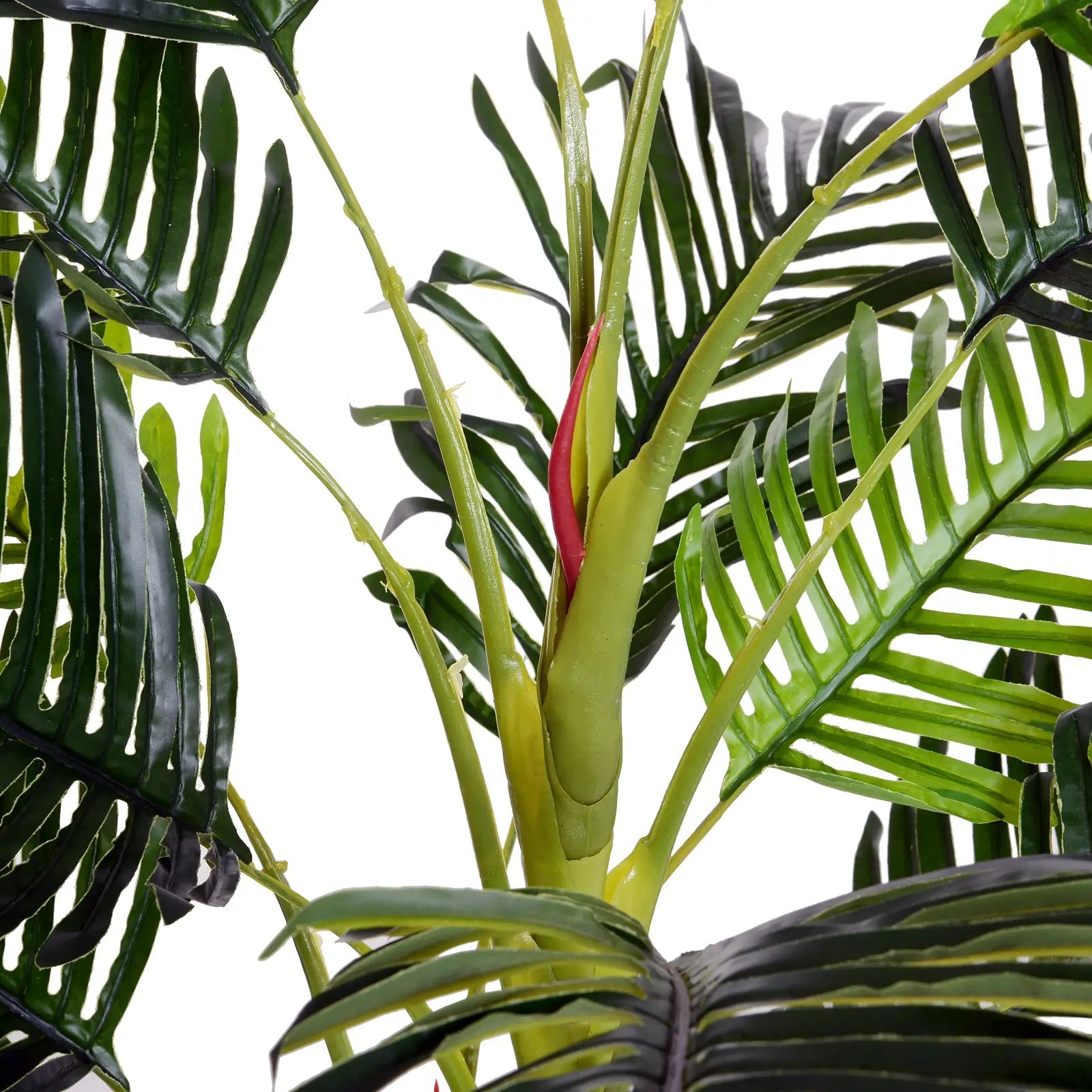 Artificial Tree, 150cm Tropical Palm Tree, Fake Plants in Pots, Faux Green Plant for Indoor Outdoor Home Office Living Room Decoration 4.8 Bargain Clearance Centre