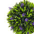 Set of 2 Decorative Artificial Plants Ball Trees with Lavender Flowers in Pot Fake Plants for Home Indoor Outdoor Decor, 60cm, Green Bargain Clearance Centre