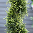 90cm/3FT Artificial Trees, Spiral Topiary Trees w/ Pot Set Of 2, Fake Indoor Outdoor Greenery Plant Home Office Garden Decor Green Bargain Clearance Centre