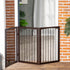 3 Panel Stair Gate Foldable Dog Door Gate Indoor Free Standing Safety Gate Pet Barrier 76cm Height