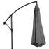 Cantilever Umbrella Parasol Hanging Banana Steel Dark Grey 3M Patio
