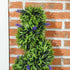 Set of 2 Decorative Artificial Plants, Boxwood Spiral Topiary Tree with Lavender and Pot, Fake Plants for Home Indoor Outdoor Decor, 115cm Bargain Clearance Centre