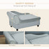 Sofa Chair, with Storage, Cushion, for Small Dogs, Cats - Light Grey