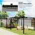 3 x 3(m) Metal Pergola with Retractable Roof and Magnetic Fixture, Outdoor Gazebo Garden Pergola Kit Sun Shade Canopy, UPF30+, 80mm Metal Column, Grey