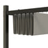 3 x 3(m) Metal Pergola with Retractable Roof and Magnetic Fixture, Outdoor Gazebo Garden Pergola Kit Sun Shade Canopy, UPF30+, 80mm Metal Column, Grey