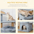 Cat Tree Tower for Indoor Cats, Cat Scratching Post with Bed, Cat House, Scratching Pad, Perch, Interactive Ball Toy 48 x 48 x 84cm, Grey