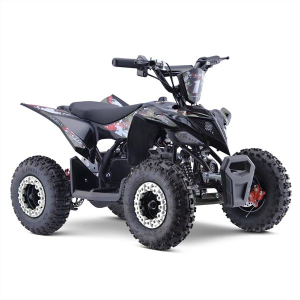 **£1 RAFFLE** Excite 1000w Premium Grey Kids Mini Electric Quad Bike