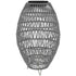 Rattan Solar Lamp, Garden Solar Lantern with Auto On/Off Light, IP44 Waterproof, Decorative Outdoor Rattan Lamp for Porch, Pathway, Grey