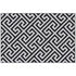 Outdoor Rug Reversible Mat Plastic Straw Rug Portable RV Camping Mat for Garden Deck Picnic Indoor, 121 x 182 cm (4 x 6 ft), Black & White