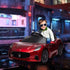 12V Maserati Gran Turismo Folgore Lincesed Kids Electric Car with Remote Control, Soft Start, Wine Red