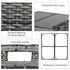8-Seater Rattan Dining Set Garden Furniture Cushion Seat Woven Rattan Grey