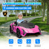 12V Lamborghini Autentica Licensed Kids Electric Car with Remote Control, 4 Suspension Wheels, Soft Start, Pink
