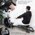 Folding Rowing Machine with 16-Level Adjustable Magnetic Resistance, Aluminium Side Rail, Digital Monitor, Cardio Workout Rower, for Home, Gym, Office