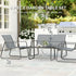 Four-Piece Minimalistic Garden Sofa Set - Light Grey