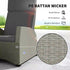 5-Piece Rattan Garden Furniture Set with Cushions - Charcoal Grey