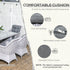 Seven-Piece Rattan Dining Set - Mixed Grey