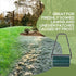 30 L Heavy Duty Water Or Sand Filled Φ30cm Garden Steel Lawn Roller Drum - Dark Green