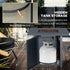 71 x 71cm 40000 BTU Gas Firepit Table - Black/Dark Grey