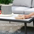 4-Piece Garden Furniture Set with Cushions - Light Grey