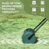 30 L Heavy Duty Water Or Sand Filled Φ30cm Garden Steel Lawn Roller Drum - Dark Green