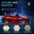 12V Maserati Gran Turismo Folgore Lincesed Kids Electric Car with Remote Control, Soft Start, Wine Red