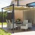 Seven-Piece Rattan Dining Set - Grey