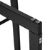 Metal Firewood Log Holder Tall Firewood Rack Indoor Outdoor Fireplace Wood Storage Shelf with Side Rails, Rust-Resistant, Black, 40W x 25D x 100H cm
