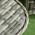 Four-Piece Rattan Set, with Glass-Top Table - Grey