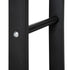 Metal Firewood Log Holder Tall Firewood Rack Indoor Outdoor Fireplace Wood Storage Shelf with Side Rails, Rust-Resistant, Black, 40W x 25D x 100H cm