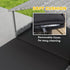 Extendable Elevated Dog Bed, Rattan Dog House, with Water-Resistant Roof, Removable Cushion, Charcoal Grey