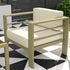 5-Piece Garden Corner Sofa Set with Cushions, 6 Seater Aluminium Garden Furniture Set with Glass Top Coffee Table, Patio Sectional Conservatory Furniture for Patio & Terrace, Gold Tone