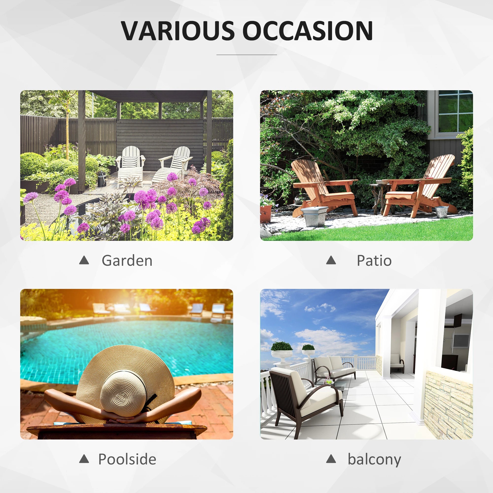 2-Seater Outdoor Rattan Daybed Sofa Footstool Coffee Table Set w/ Canopy, Cushion