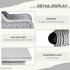 Seven-Piece Rattan Dining Set - Mixed Grey