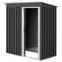 3ft Garden Storage Shed with Sliding Door and Sloped Roof Outdoor Equipment Tool, Black