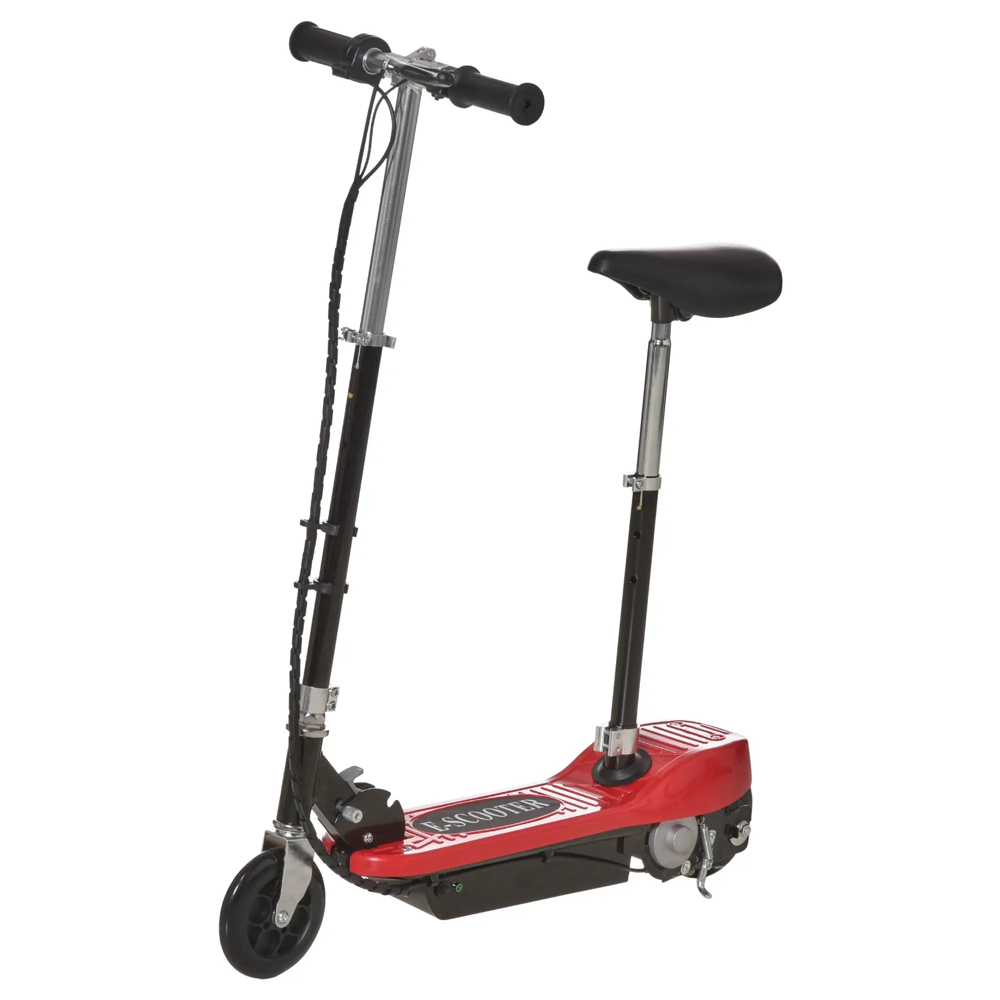 Outdoor Ride On Powered Scooter 120W Motor Bike 2 x 12V Battery - Red