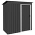 3ft Garden Storage Shed with Sliding Door and Sloped Roof Outdoor Equipment Tool, Black