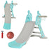 Kids Slide 2 in 1 Toddler Freestanding slide with Basketball Hoop Indoor/Outdoor Use Deer Shaped for 18 months -4 Years Old Blue