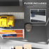 4 x 6ft Garden Shed, Plastic Shed with Floor, Window, Lockable Door and Vents, Resin Tool Shed for Outdoor Patio Storage, Zero Maintenance, Grey