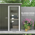 3ft Garden Storage Shed with Sliding Door and Sloped Roof Outdoor Equipment Tool, Black
